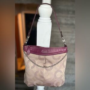 Coach Ashley Dotted Op Art Large Hippie shoulder bag